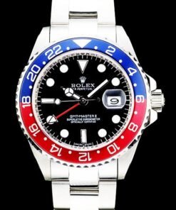 réplicas de Rolex GMT Master II-azul rojo negro de cerámica Dial bisel