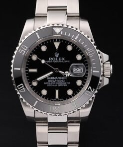 Rolex Submariner Negro Dial Negro taquímetro de cerámica