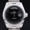 Rolex Day-Date pulsera de acero inoxidable Dial Negro 80294