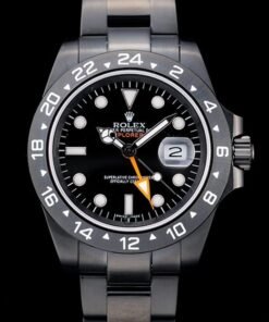 Rolex Explorador Negro de cerámica Bisel Negro Dial taquímetro