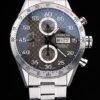 Tag Heuer Carrera suizo Dial taquímetro Bisel de acero inoxidable a cuadros de Brown