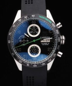 Negro Carrera réplicas relojes 3758