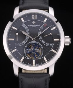 Vacheron Constantin relojes de réplicas de cuero de lujo 80229