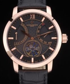 Vacheron Constantin relojes de réplicas de cuero de lujo 80227